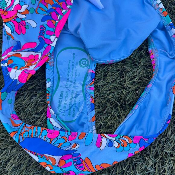 NWT Kate Spade Spring Waters High Cut Bikini Bottom Size Large Resort Wear - Picture 6 of 6